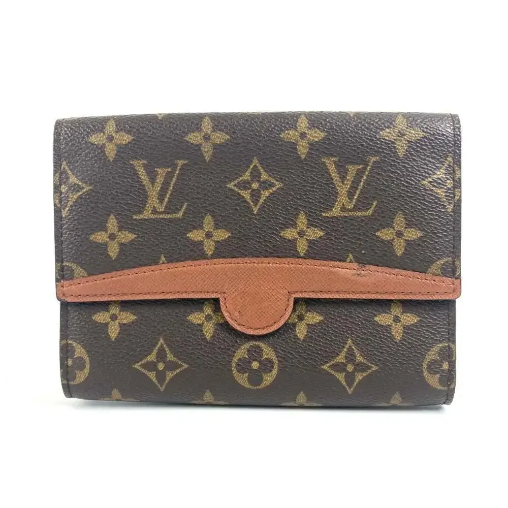 LOUIS VUITTON Authentic Brown Monogram Canvas Hobo Bag
